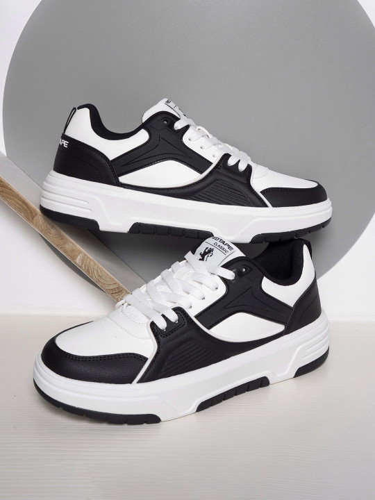 Red Tape Men Colourblocked PU Sneakers