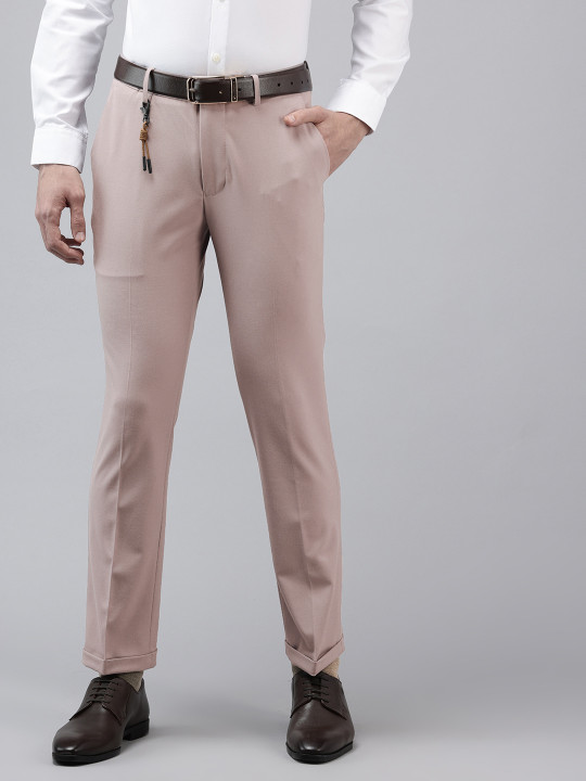 Van Heusen Men Skinny Fit Formal Trousers