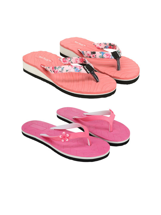 TWO SOFT Set Of 2 Thong Flip-Flops