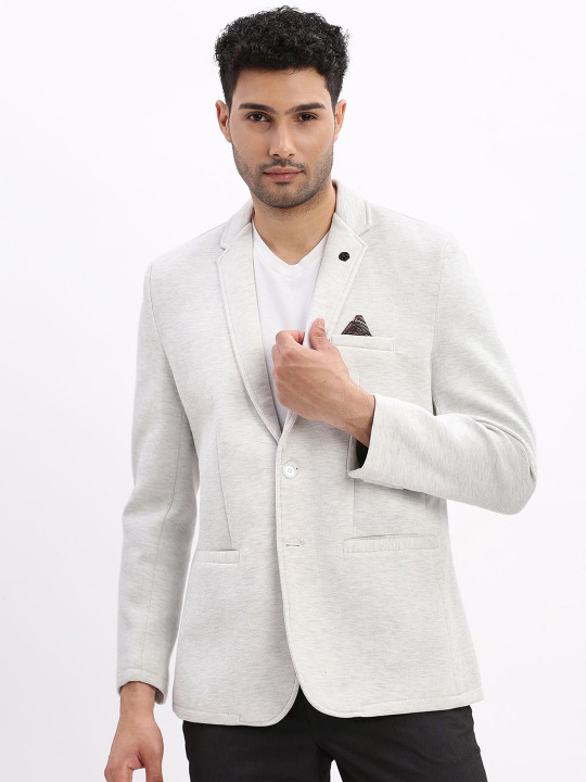 SHOWOFFFF Slim-Fit Notched Lapel Single Breasted Blazer