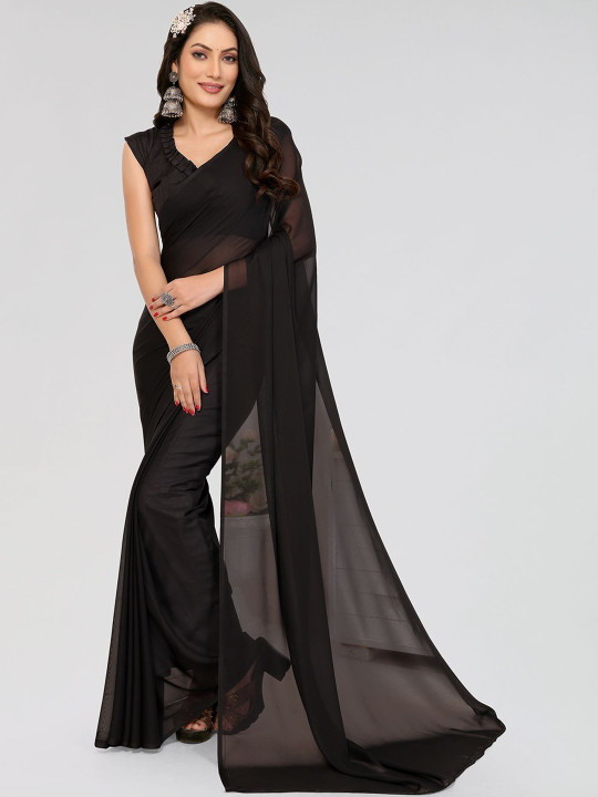 STYLETONE Poly Georgette Saree
