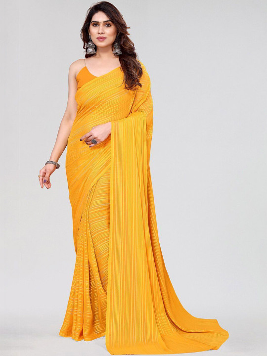 STYLETONE Striped Satin Saree