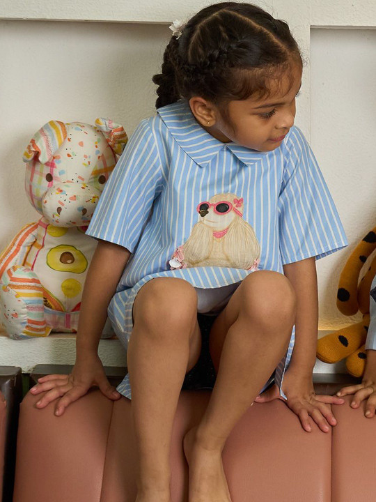 THE BABY TRUNK Print A-Line Dress