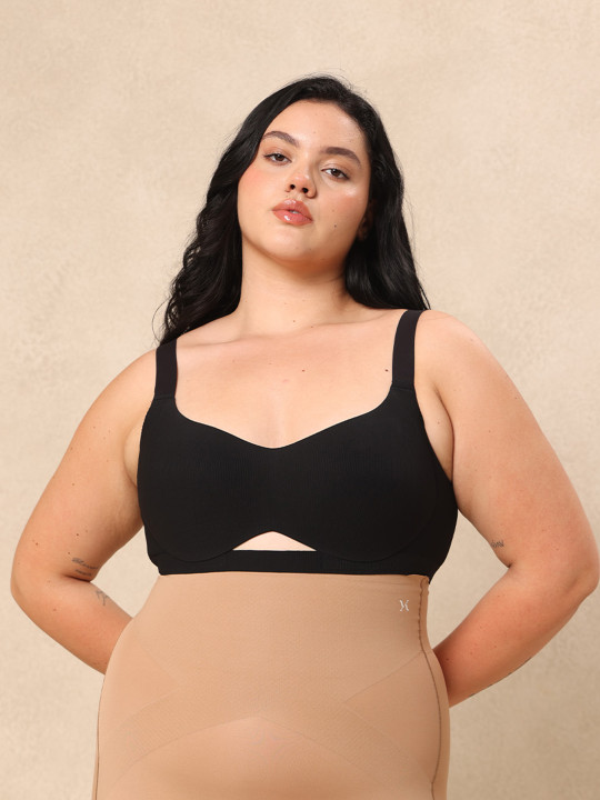 Krvvy Lightly Padded & Wire-Free Broad-Strap Perfect For Cup Size (A,B, C) Everyday Bra