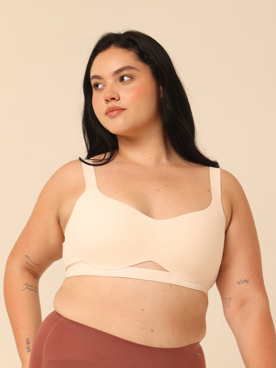 Krvvy Lightly Padded & Wire-Free Broad-Strap Perfect For Cup Sizes (A,B, C) Everyday Bra
