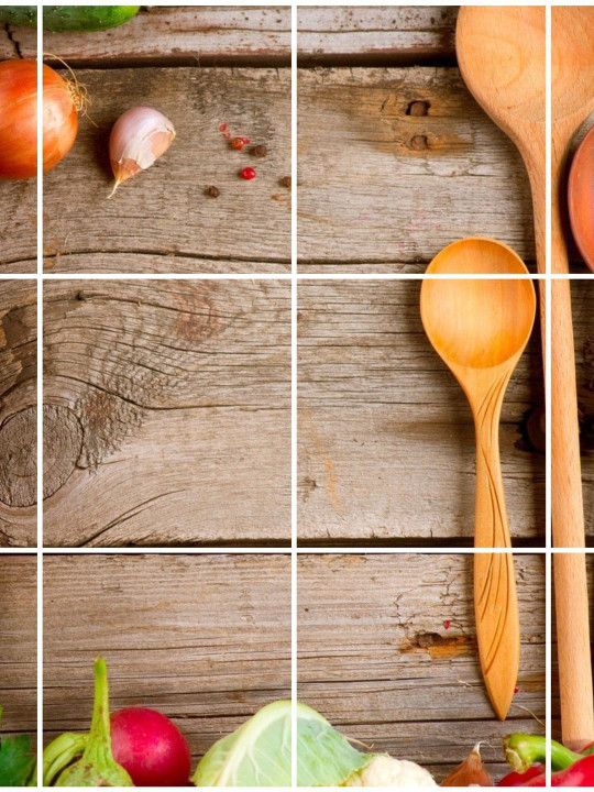 Sai Designs Red & Brown Waterproof Kitchen Wall Sticker