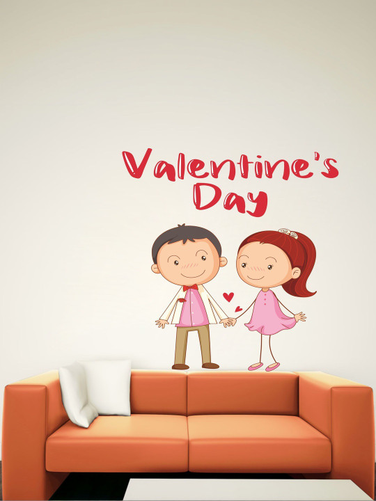 Sai Designs Red & Pink Adhesive Valentine's Day Wall Sticker