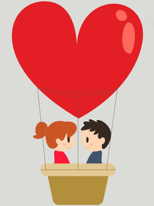 Sai Designs Red & Beige Valentine Day Printed Self-Adhesive Wall Stickers