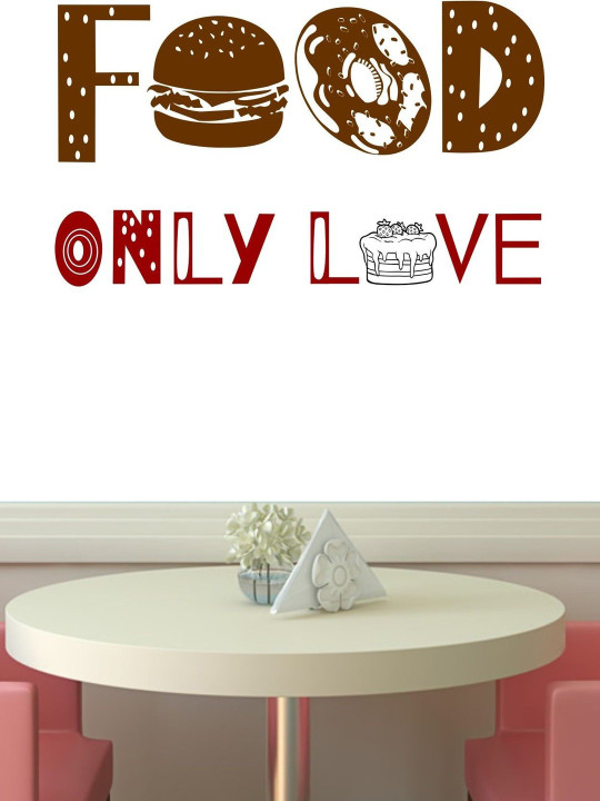 Sai Designs Brown & Red Printed Self-Adhesive Wall Stickers