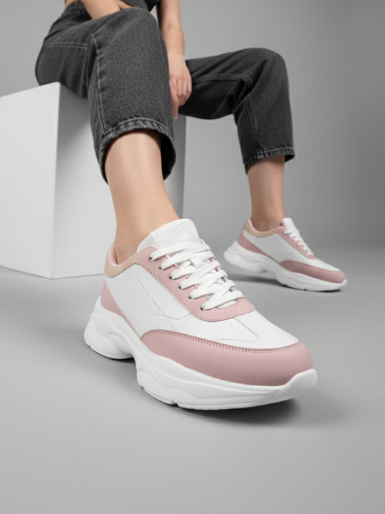 Women Colourblocked Chunky Sole Sneakers