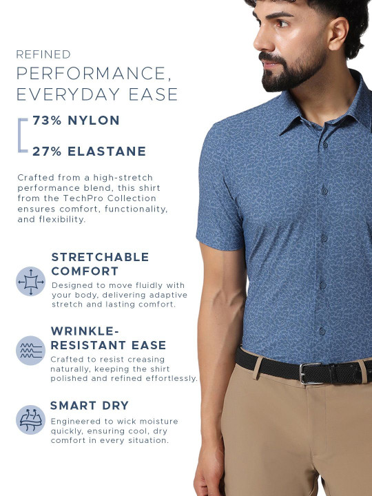 Blackberrys Men Slim Fit Printed Casual Shirt