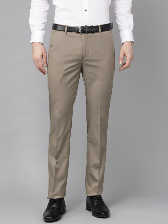 Arrow Men Mid-Rise Tailored Fit Formal Trousers