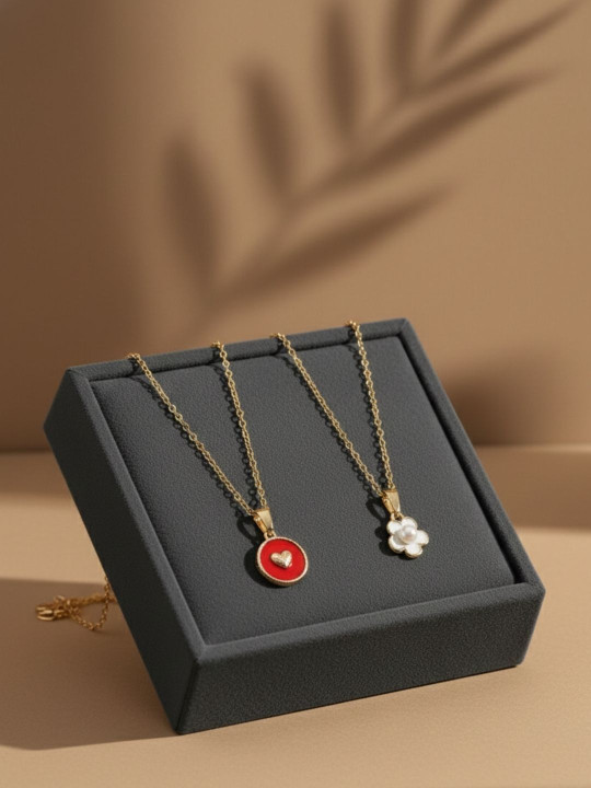 SZN Brass Gold-Plated Pendants