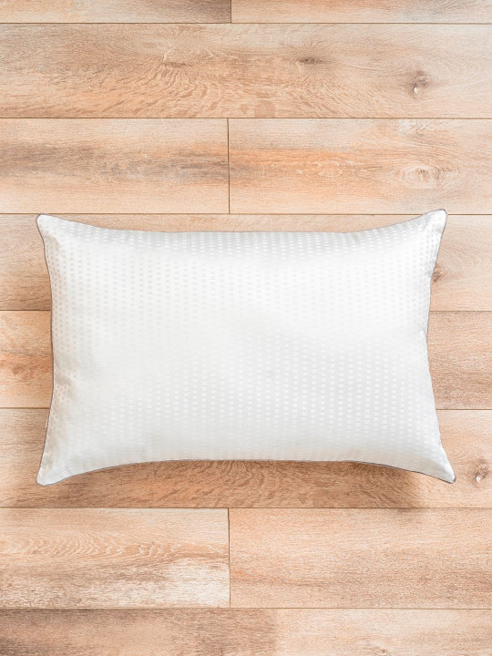 DDecor White Cotton Filled Cotton Breathable Sleep Pillow