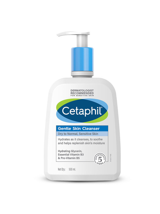 Cetaphil Gentle Skin Cleanser Hydrating Face Wash with Niacinamide, Vitamin B5 - 473 ml