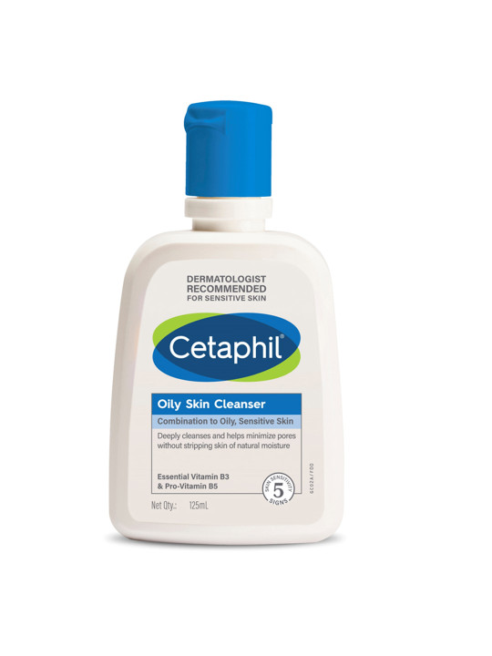 Cetaphil Oily Skin Cleanser With Vitamin B5 - 125ml