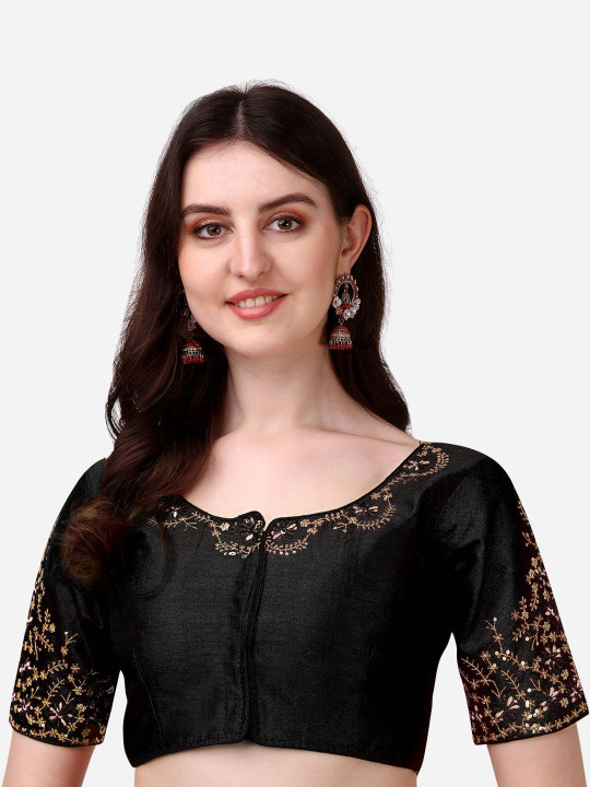 HERE&NOW Embroidered Saree Blouse