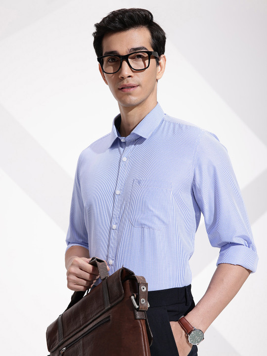 INVICTUS Striped Urban Slim Fit Formal Shirt