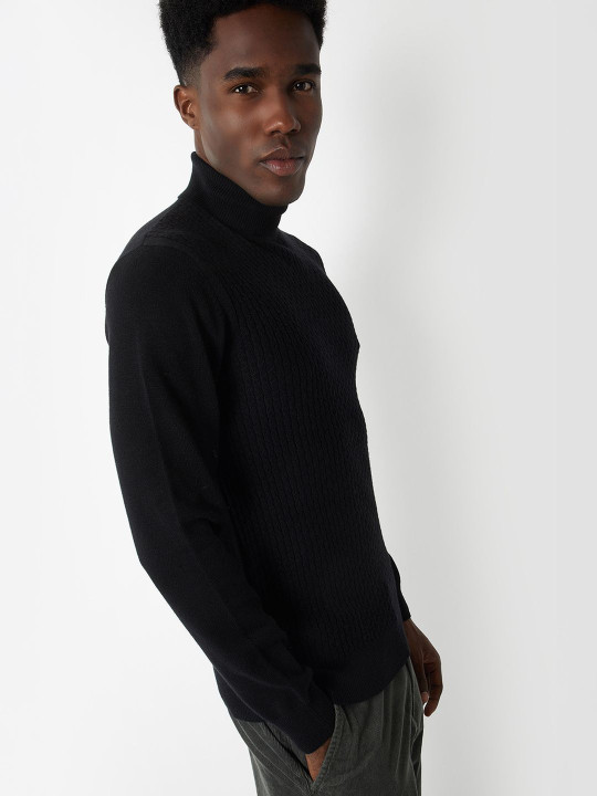 max Men Cable Knit Pullover
