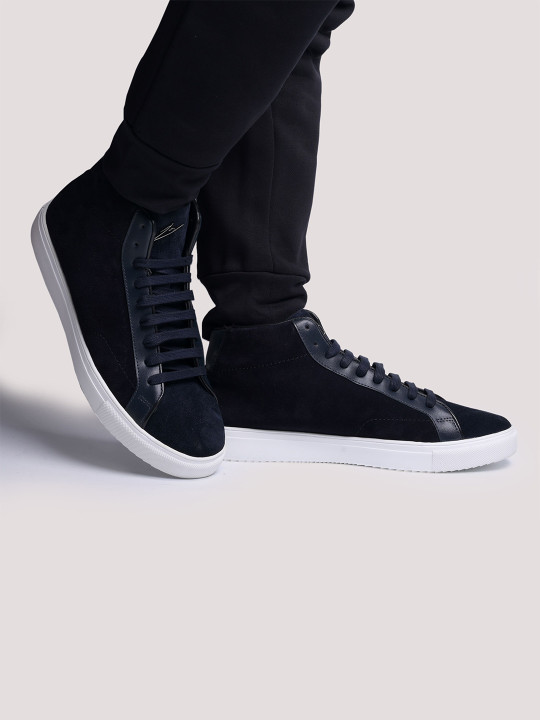 ZEESH Men Leather Lightweight Lace-Ups Sneakers