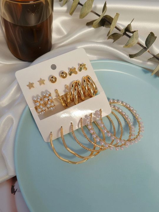 DressBerry Geometric Drop Earrings