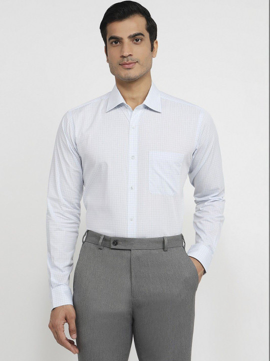 Raymond Checked Pure Cotton Slim Fit Shirt