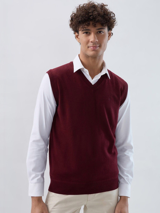 Raymond V-Neck Ribbed Sweater Vest