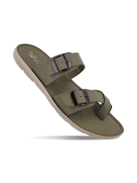 Walkaroo Men PU Comfort Sandals