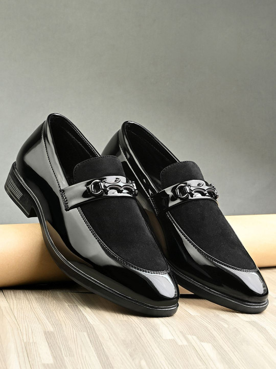 HERE&NOW Men Round Toe Formal Loafers