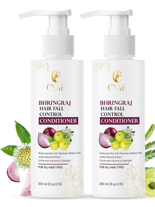 Cyae Set Of 2 Bhringraj Hair Fall Control Conditioner For Strong & Shiny Hair -200 ml Each