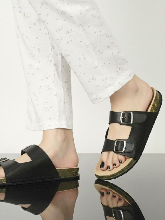 INKLENZO Men Open Toe Flats with Buckles