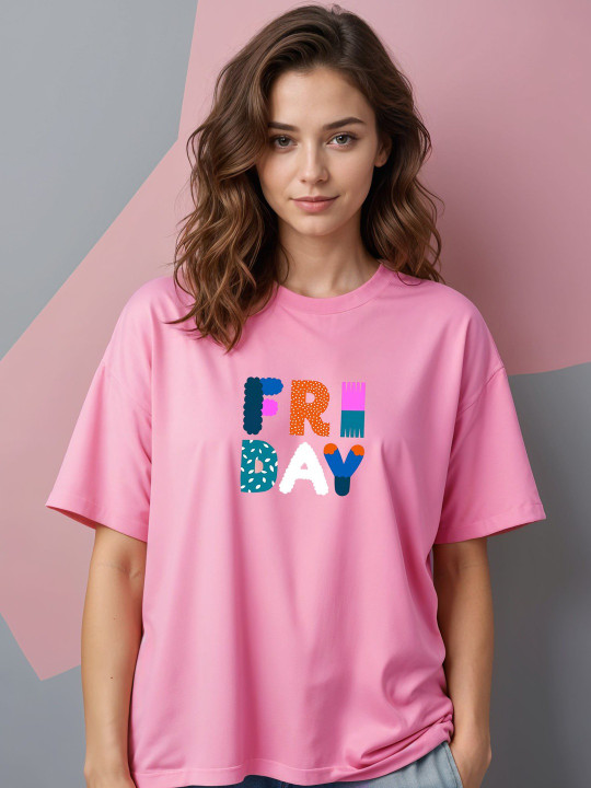 SMARTEES Women Typography Printed T-shirt