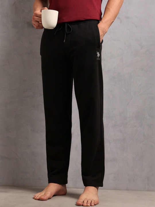 U.S. Polo Assn. Men's OR007 Mid Rise Fleece Lounge Trackpants