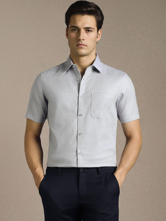 Louis Philippe Men Printed Formal Shirt