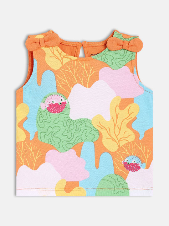 MINI KLUB Animal Printed Cotton Top