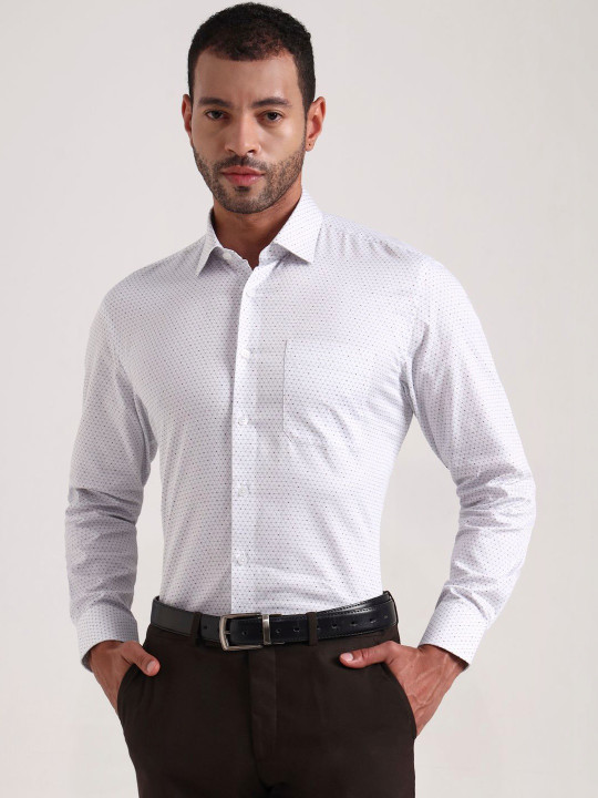 JADE BLUE Men Printed Formal Shirt