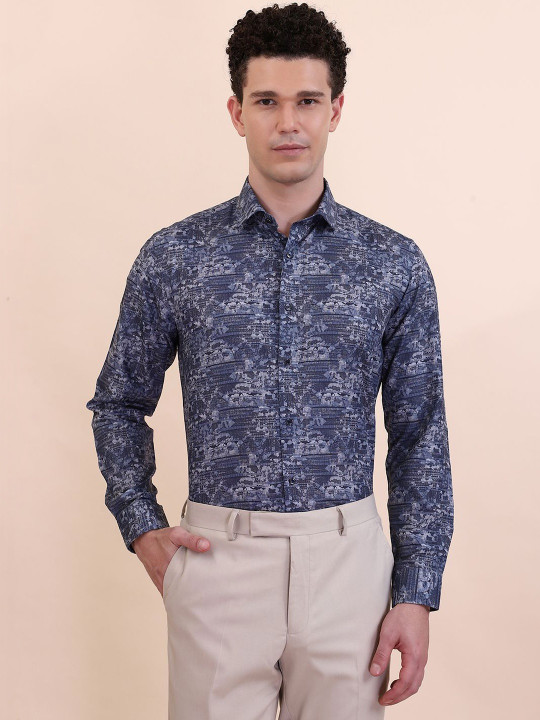 Greenfibre Men Slim Fit Printed Casual Shirt