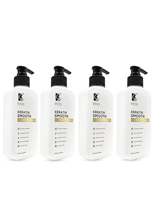 SNEIRA Set Of 4 Keratin Smooth Conditioner - 200 ml Each