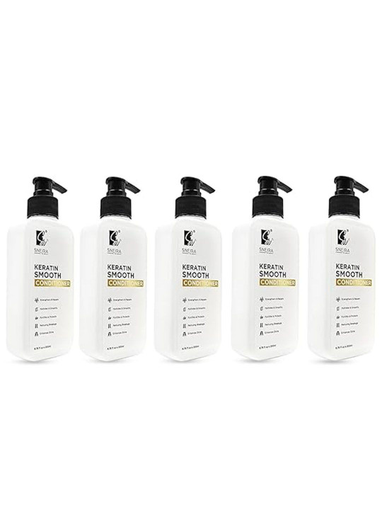 SNEIRA Set Of 5 Keratin Smooth Conditioner - 200 ml Each