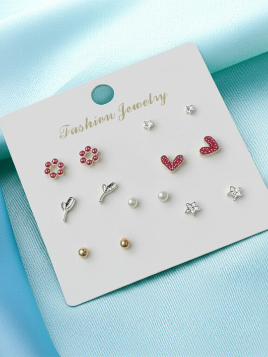 Vembley Geometric Studs Earrings