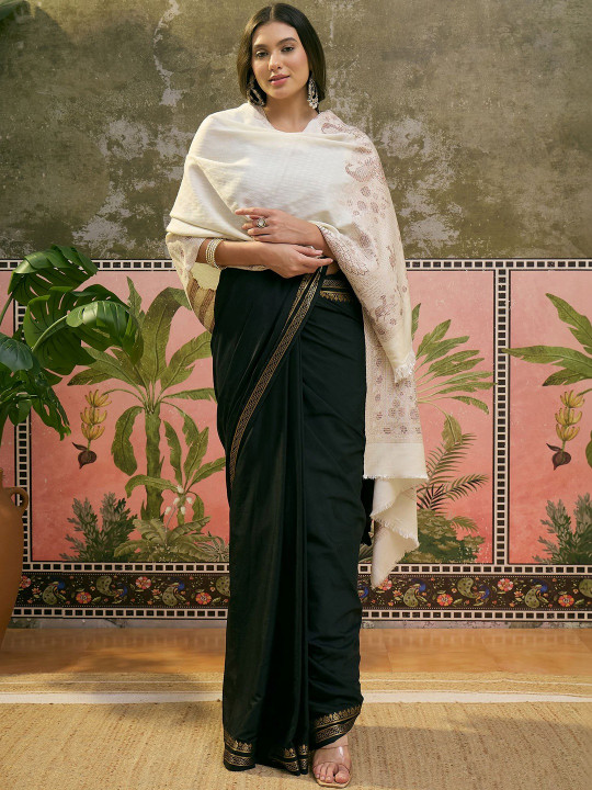 Sangria Women Paisley Woven Design Shawl