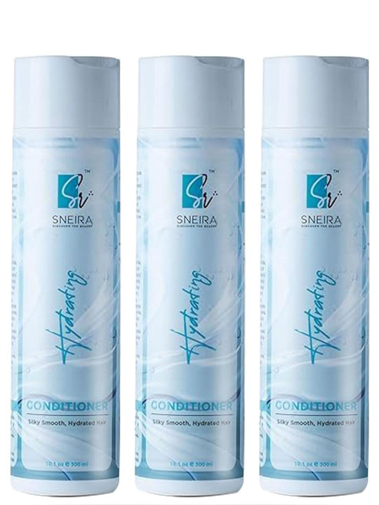 SNEIRA Set Of 3 Hydrating Conditioner For Silky Hair - 300 ml Each