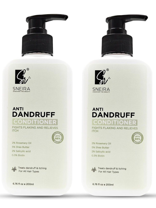 SNEIRA Set Of 2 Anti Dandruff Conditioner With Shea Butter - 200 ml Each