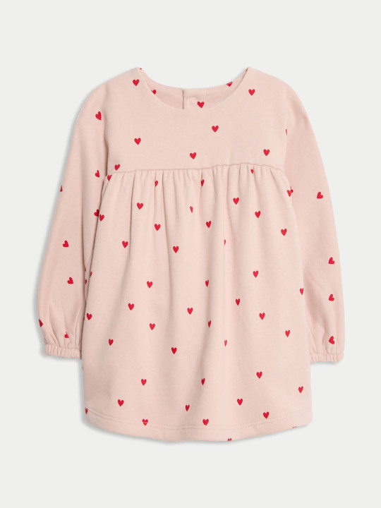 Marks & Spencer Cotton Rich Heart Sweater Dress
