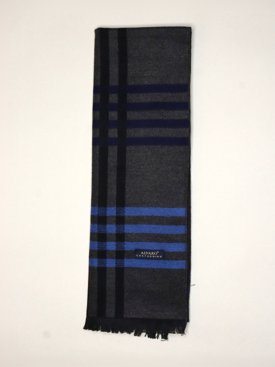 Alvaro Castagnino Men Checked Merino Wool Mufflers