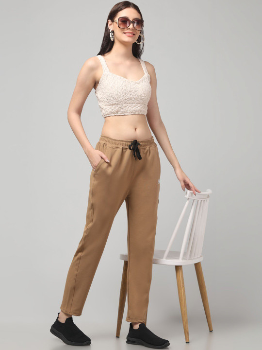 ANTRUE Women Mid-Rise Track Pants