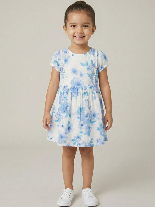 Creative Kids Print Fit & Flare Dress