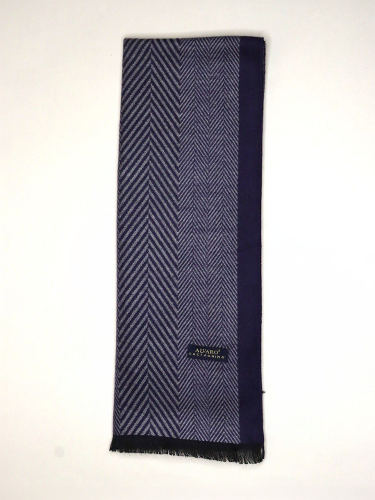 Alvaro Castagnino Men Striped Merino Wool Mufflers
