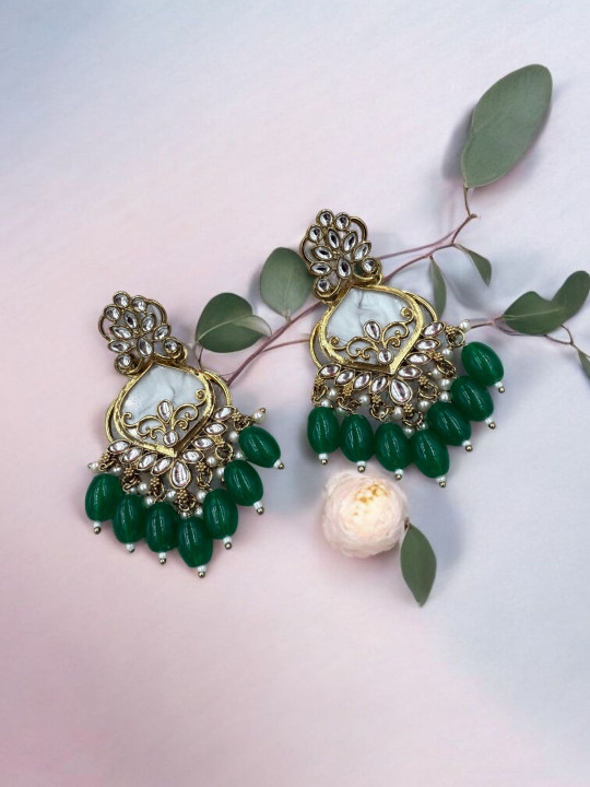 TRUST OUS Geometric Drop Earrings