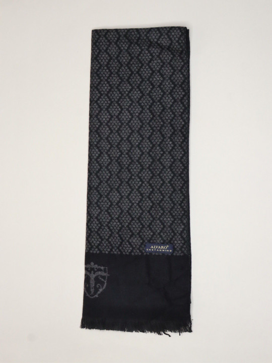 Alvaro Castagnino Men Patterned Merino Wool Mufflers
